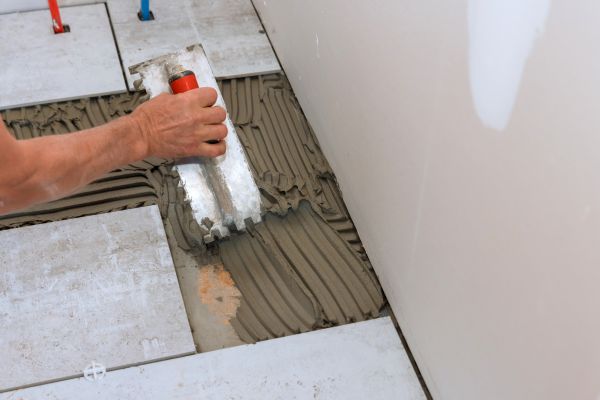 Bathroom Floor Renovation in Trenton